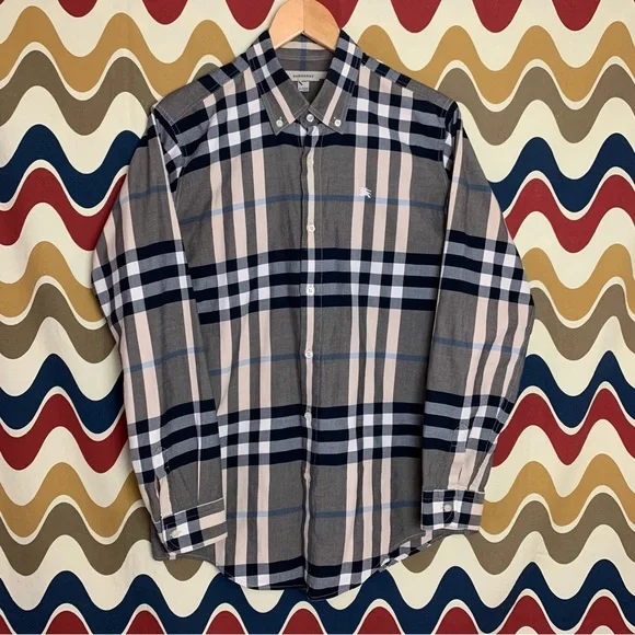 Burberry big check hot sale shirt